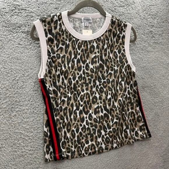 Evereve NWT Medium Beckham Leopard Tank 100% Cotton Soft Casual $58 MSRP - Picture 7 of 10